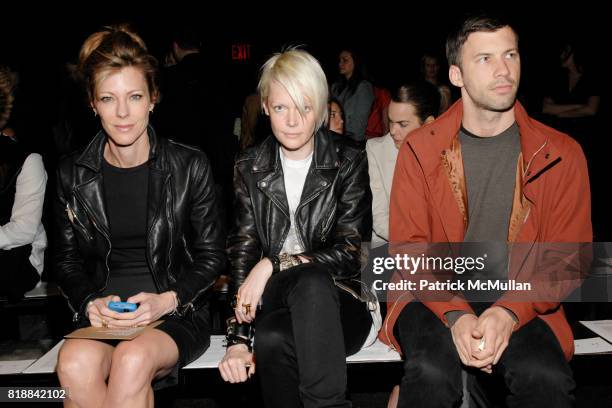 Robbie Myers, Kate Lanphear and Keith Pollock attend BANANA REPUBLIC Fall/Holiday 2010 Fashion Show at Cedar Lake on April 22, 2010 in New York City.