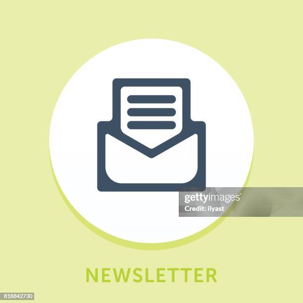 e-mail-kurve symbol - newsletter icon stock-grafiken, -clipart, -cartoons und -symbole