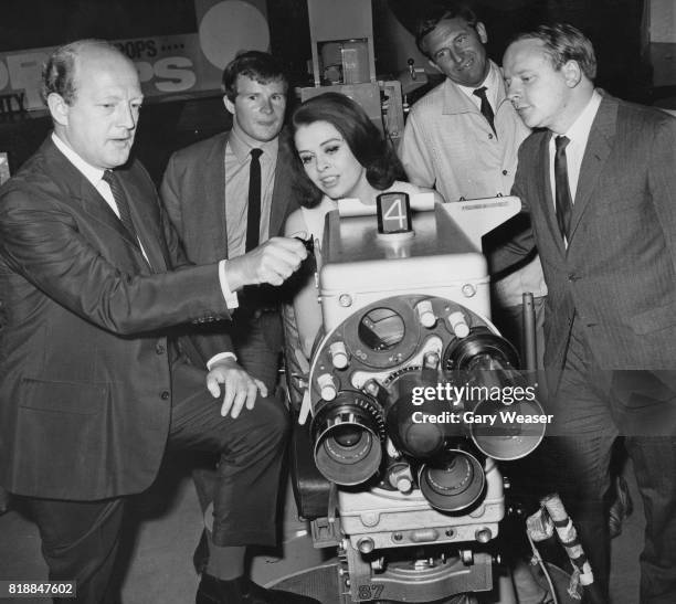 The team of the new BBC late night show 'BBC-3' - from left to right, Robert Robinson, Bill Oddie, Lynda Baron, Leonard Rossiter and John Bird, 11th...