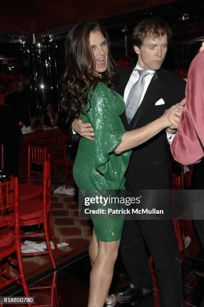 Brooke Shields and Charles Askegard attend Alison Mazzolaís Birthday Party hosted by George Farias and Anne and Jay McInerney at Doubles on April...