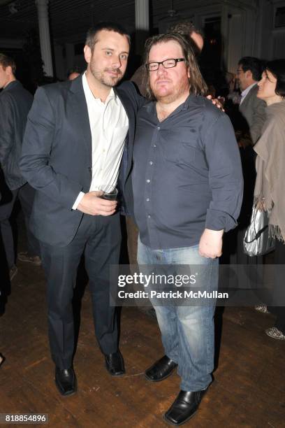 Jeremy Scahill and Sinan Antoon attend LONDON REVIEW OF BOOKS 30th Anniversary Party at Puck Building on April 22, 2010 in New York City.