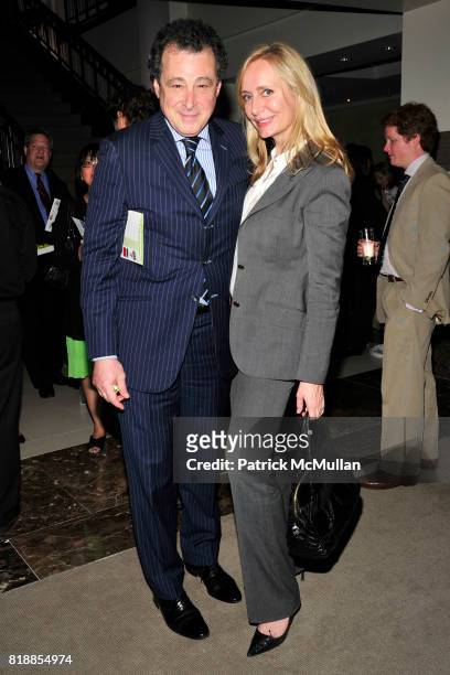 Robert Gladstone and Marie Claire Gladstone attend CHRISTIE'S The Green Auction: A Bid To Save The Earth at Christie's on April 22, 2010 in New York...
