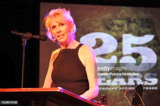 Trudie Styler attends RAINFOREST ACTION NETWORK's 25th Anniversary Benefit Hosted by CHRIS NOTH at Le Poisson Rouge on April 29, 2010 in New York...