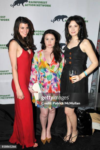Summer Rayne Oakes, Emma Grady and Marisa Feinberg attend RAINFOREST ACTION NETWORK's 25th Anniversary Benefit Hosted by CHRIS NOTH at Le Poisson...