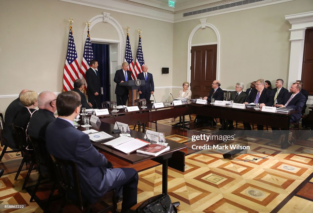 Presidential Advisory Commission On Election Integrity Holds First Meeting At The White House