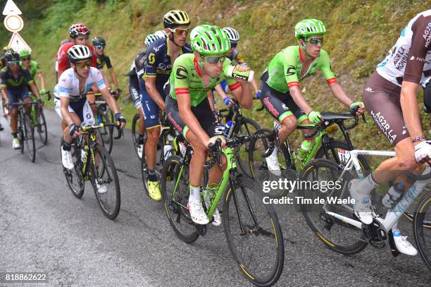 104th Tour de France 2017 / Stage 17 Pierre ROLLAND / Rigoberto URAN / Simon YATES White Best Young Rider Jersey / La Mure - Serre Chevalier / TDF /