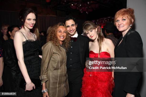 Coco Rocha, Ann Dexter Jones, Zac Posen, Tennesee Thomas and Juanita Rocha attend ZAC POSEN Celebrates Launch Of The Zac Posen For TARGET Collection...