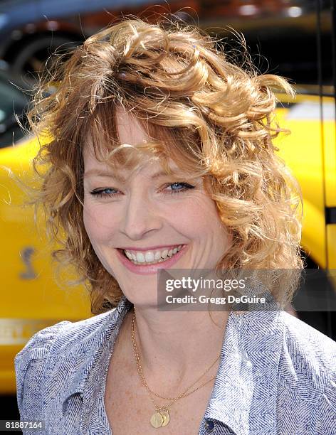 Actress Jodie Foster arrives at the world premiere of "Nim's Island on March 30, 2008 at Grauman's Chinese Theater in Hollywood, California.