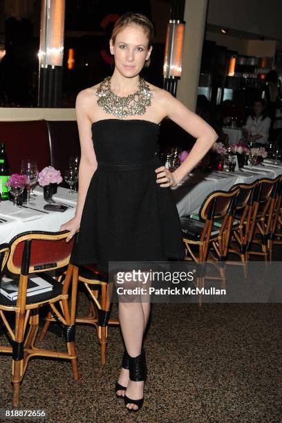 Rebekah McCabe wearing Chanel attends CHANEL hosts 5th Annual TRIBECA FILM FESTIVAL Dinner - INSIDE at The Odeon on April 28, 2010 in New York City.