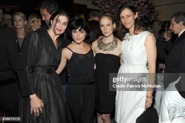 Sheila Berger, Selma Blair wearing Chanel, Rebekah McCabe wearing Chanel and Sally Singer attend CHANEL hosts 5th Annual TRIBECA FILM FESTIVAL Dinner...