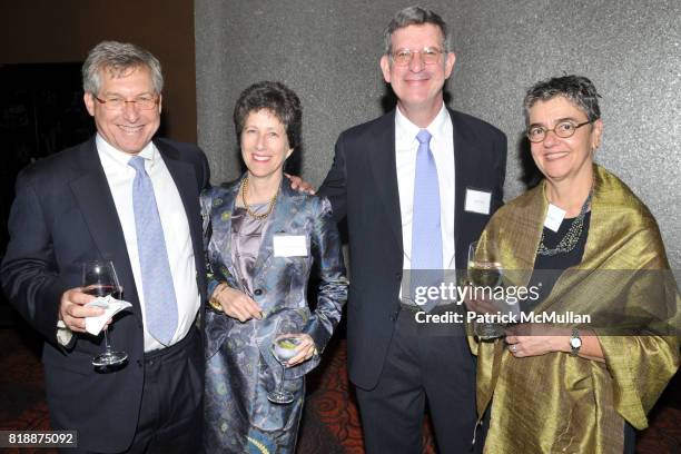 Bruce Cronstein, Claudia S. Plottel, Larry Stam and Susan Goodman attend The VILCEK FOUNDATION Prizes 2010 at Mandarin Oriental on April 7, 2010 in...