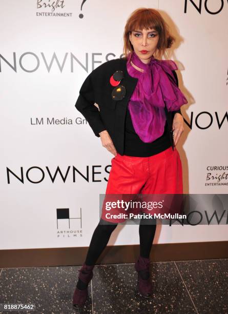 Sophia Lamar attends NOWNESS Presents the New York Premiere of Jean-Michel Basquiat: The Radiant Child. At MoMa on April 27, 2010 in New York City.