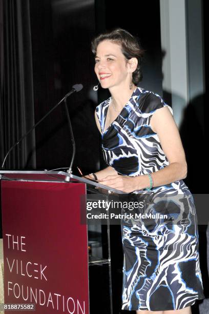 Dana Cowin attends The VILCEK FOUNDATION Prizes 2010 at Mandarin Oriental on April 7, 2010 in New York City.