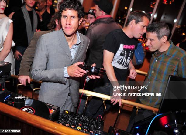 Mike D and Shepard Fairey attend NOWNESS Presents the New York Premiere of Jean-Michel Basquiat: The Radiant Child. At MoMa on April 27, 2010 in New...