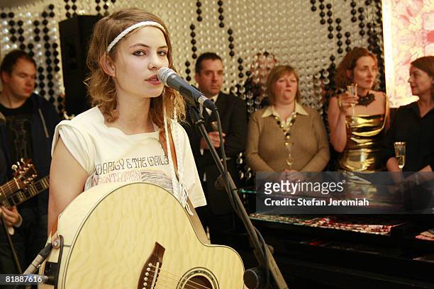 Coco Sumner performing at the launch of new Sloane Street branch at Liberty of London on July 9, 2008 in London, England.