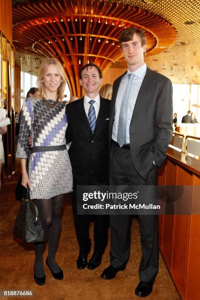 Indre Rockefeller, Bruce Levingston and Justin Rockefeller attend Bruce Levingston on Top of The Standard - A Premiere Commission Gala at Boom Boom...