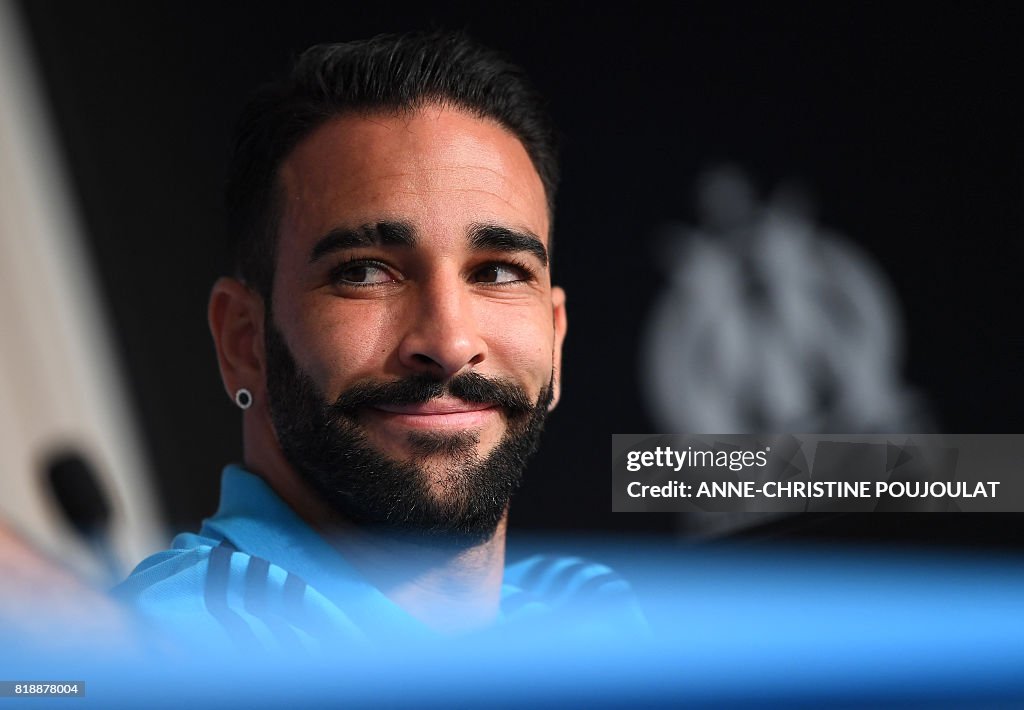 Adil Rami Fra Olympique de Marseille's new French defender Adil Rami attends a ...
