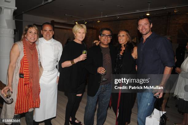 Paulette Cole, Chef Jean-Georges Vongerichten, Deborra-Lee Furness, Deepak Chopra, Donna Karan and Hugh Jackman attend T Magazine and ABC Carpet &...