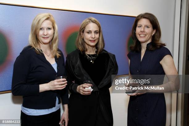 Karin Gardner, Lori Yarotsky and Amy King attend ARTNET Auctions Modern + Contemporary Preview at The Fuller Building on May 19, 2010 in New York...