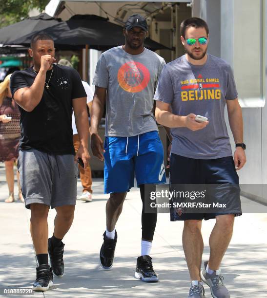 Basketball player Quincy Pondexter is seen on July 18, 2017 in Los Angeles, California.