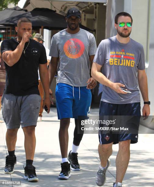 Basketball player Quincy Pondexter is seen on July 18, 2017 in Los Angeles, California.