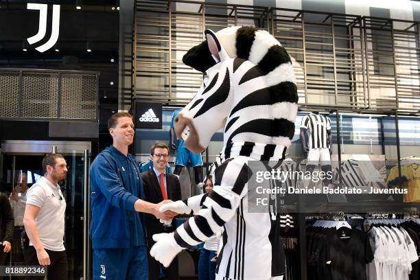 Wojciech Szczesny of Juventus attends a press conference on July 19, 2017 in Turin, Italy.