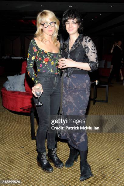 Aurel Schmidt and Rio Smith attend Creative Time Annual Benefit honoring Andrea & Marc Glimcher at Jing Fong on May 19, 2010 in New York City.