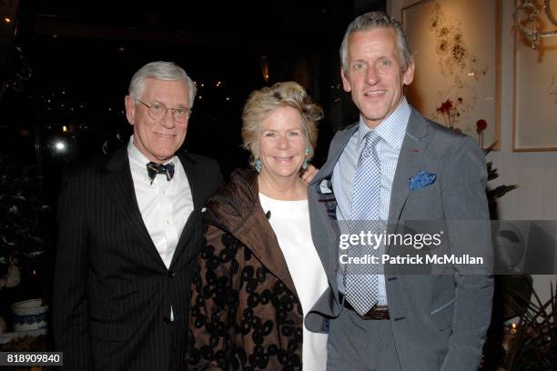 Bill Walter, Bunny Williams and Howard Christian attend Book Party for BOBBY MCALPINE'S "THE HOME WITHIN US" from RIZZOLI at Treillage on May 18th,...