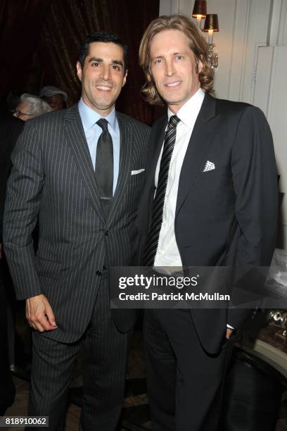 Jim Gold and Bruce Hoeksema attend HP, CONDE NAST and BERGDORF GOODMAN "Sex & The City 2" After Party at Bergdorf Goodman on May 25, 2010 in New York...