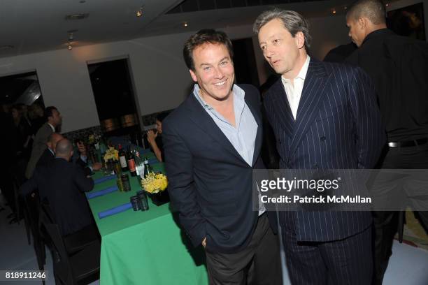 Hamilton South and Frederic Malle attend DIANE VON FURSTENBERG Dinner In Honor Of CARLOS JEREISSATI at DVF Studios on May 18, 2010 in New York City.