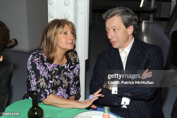 Milly de Cabrol and Frederic Malle attend DIANE VON FURSTENBERG Dinner In Honor Of CARLOS JEREISSATI at DVF Studios on May 18, 2010 in New York City.