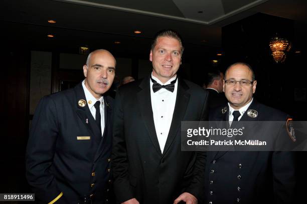 Tom Picket, Steven Richards and Joe Evangelista attend FDNY Foundation Dinner Honoring LOUIS R. CHENEVERT and FDNY USAR Team at New York Hilton on...