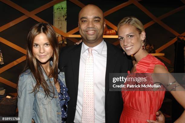 Allie Rizzo, Shawn McDonald and Alexa Winner attend Hugo Boss & New York Girl Style Shop & Style Event at Hugo Boss on May 25, 2010 in New York City.