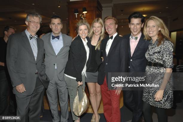 Claudio del Vecchio, Euan Rellie, Lucy Sykes Rellie, Kate Schelter, Cooper Ray, Luigi Tadini and Celerie Kemble attend Launch of Social Primer for...