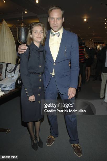 Sophie Sevigny and Paul Sevigny attend Launch of Social Primer for BROOKS BROTHERS Limited Edition Bow Tie Collection at Brooks Brothers on May 19,...