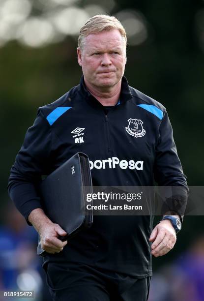 Head coach Ronald Koeman of Everton is seen during a preseason friendly match between FC Twente and Everton FC at Sportpark de Stockakker on July 19,...