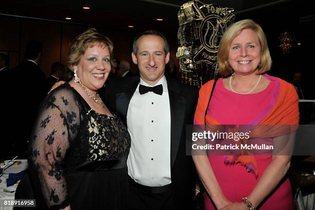 Michelle Maglione, Don Shacknai and Irene Sullivan attend FDNY Foundation Dinner Honoring LOUIS R. CHENEVERT and FDNY USAR Team at New York Hilton on...