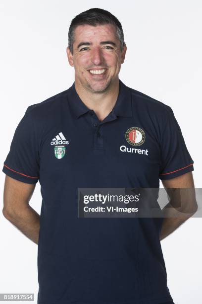 Forward Trainer Roy Makaay during the team presentation of Feyenoord on july 14, 2017 in Rotterdam, the Netherlands
