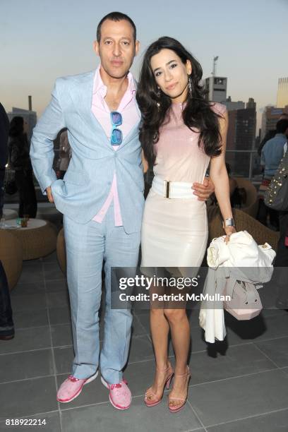 Karim Rashid and Ivana Pur attend SWAROVSKI Celebrates the 2010 CFDA Fashion Award Nominees and Honorees at Ink48 Hotel on May 24, 2010 in New York...