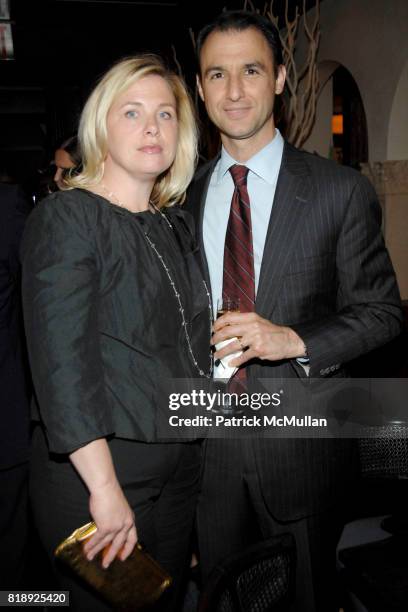 Marcella Hille and David Hille attend THE AMERICAN HOSPITAL OF PARIS FOUNDATION Honors CHEF DANIEL BOULUD at Daniel on May 5, 2010 in New York City.