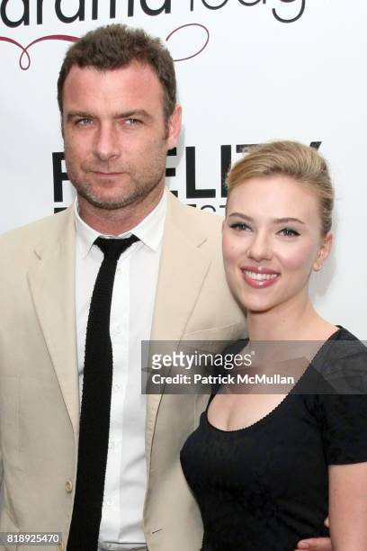 Liev Schreiber and Scarlett Johansson attend 76th Annual DRAMA LEAGUE AWARDS Ceremony and Luncheon at Marriot Marquis on May 21, 2010 in New York...