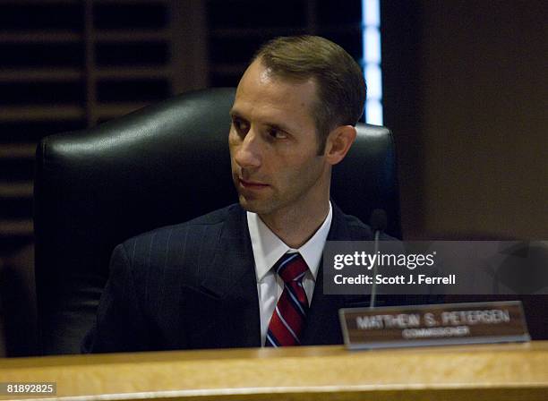 July 10: Commissioner Matthew S. Petersen during the meeting of the Federal Election Commission to elect a chairman and vice chairman. The panel...