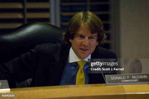 July 10: Chairman Donald F. McGahn during the meeting of the Federal Election Commission to elect a chairman and vice chairman. The panel chose...