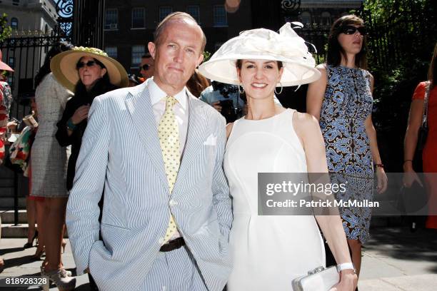 Mark Gilbertson and Alexia Hamm Ryan attend CENTRAL PARK CONSERVANCY's 28th Annual Fredrick Law Olmsted Awards Luncheon at Conservatory Garden on May...