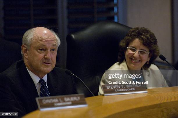 July 10: Steven T. Walther and Ellen Weintraub during the meeting of the Federal Election Commission to elect a chairman and vice chairman. The panel...