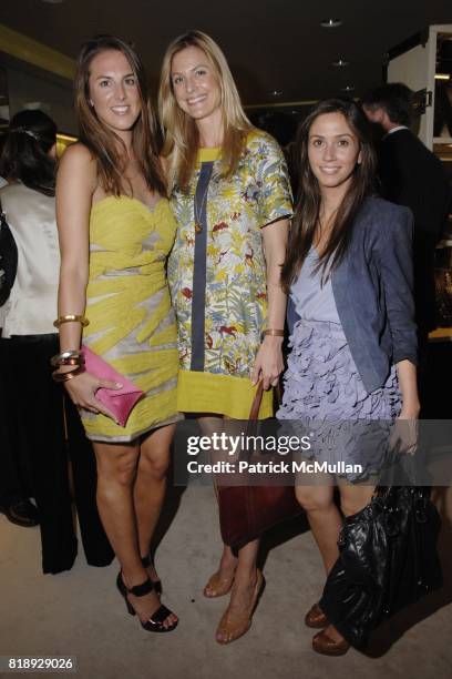 Cena Jackson, Annelise Peterson and Liz Walker attend PRADA & NEW YORKERS FOR CHILDREN Host Cocktails for the NYFC 2010 Fall Gala at Prada Boutique...