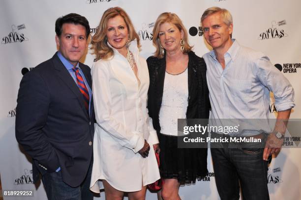 Michael Bruno, Ellen Scarborough, Betsey Ruprecht and Alexander Jankowec attend NYC Opera DIVAS Shop for Opera at 82 Mercer on May 20, 2010 in New...