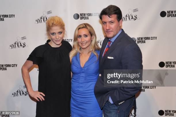 Lizzy Fraser, Serena Tufo and Michael Bruno attend NYC Opera DIVAS Shop for Opera at 82 Mercer on May 20, 2010 in New York City.