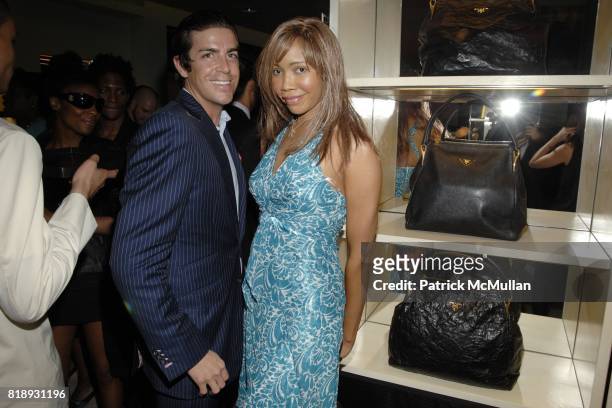 Tabber B. Benedict and Tia Walker attend PRADA & NEW YORKERS FOR CHILDREN Host Cocktails for the NYFC 2010 Fall Gala at Prada Boutique on May 20,...
