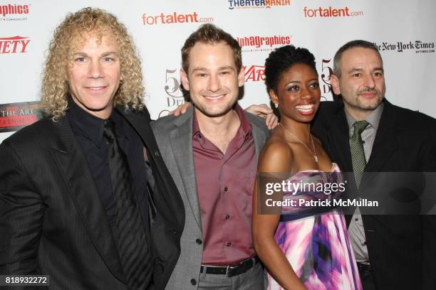 David Bryan, Chad Kimball, Montego Glover and Joe DiPietro attend 55th Annual DRAMA DESK AWARDS at FH LaGuardia Concert Hall at Lincoln Center on May...